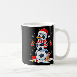 Caneca De Café Bola de Futebol de Natal Boneco de Neve do Natal F