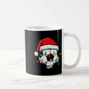 Caneca De Café Bola de Futebol de Natal Papai Noel Xmas Futebol E