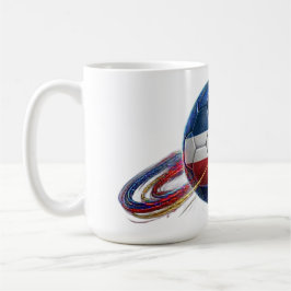 Caneca De Café Bola de Futebol Dominicana | Pronto para o Estádio