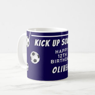 Caneca De Café Bola de Futebol Esportes Aniversário de Crianças