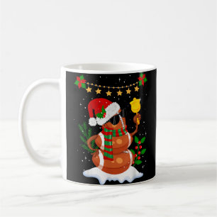 Caneca De Café Bola de futebol Snowman Santa Hat Feliz Natal