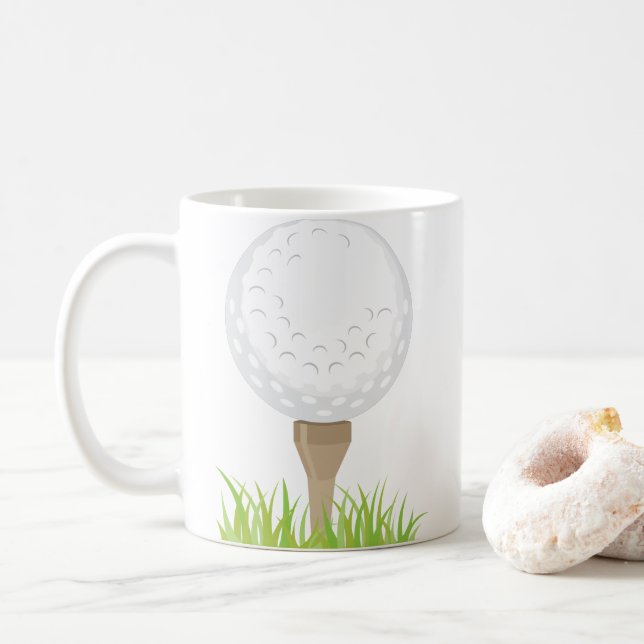 Caneca De Café Bola de Golfe (Com Donut)