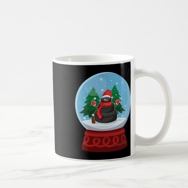 Caneca De Café Bola de Neve de Natal de Hóquei no Gelo Boneco de  (Direita)
