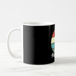 Caneca De Café Bola de Pickleball Retro Pickleball