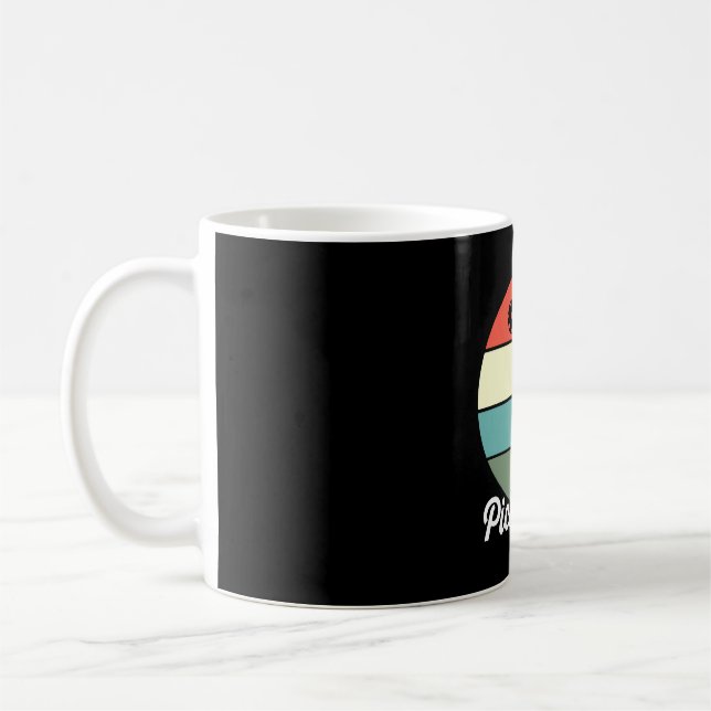 Caneca De Café Bola de Pickleball Retro Pickleball (Esquerda)