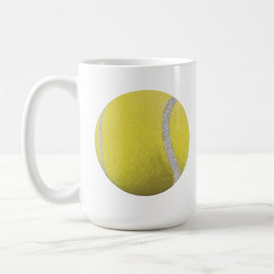 Caneca De Café Bola de Tênis Amarelo Moderna