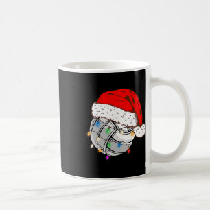 Caneca De Café Bola de Voleibol Santa Hat Esportes Engraçados Xm