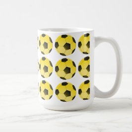 Caneca De Café Bola ou Futebol Americano Amarelo