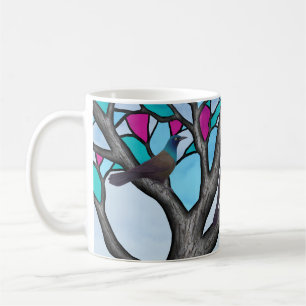 Caneca De Café bolachas na árvore de vidro manchada