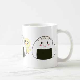 Caneca De Café Bolas de arroz de Kawaii "Onigiri"