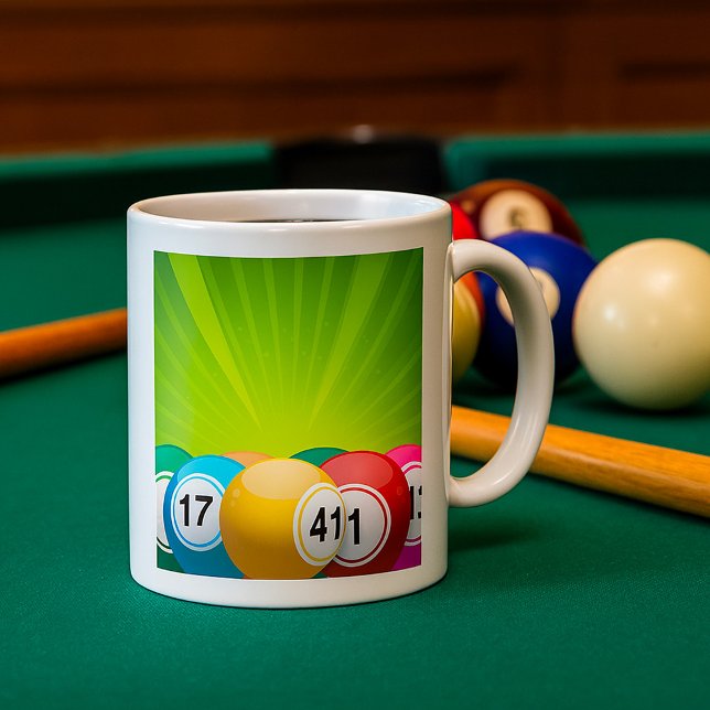 Caneca De Café Bolas de Bingo (Criador carregado)