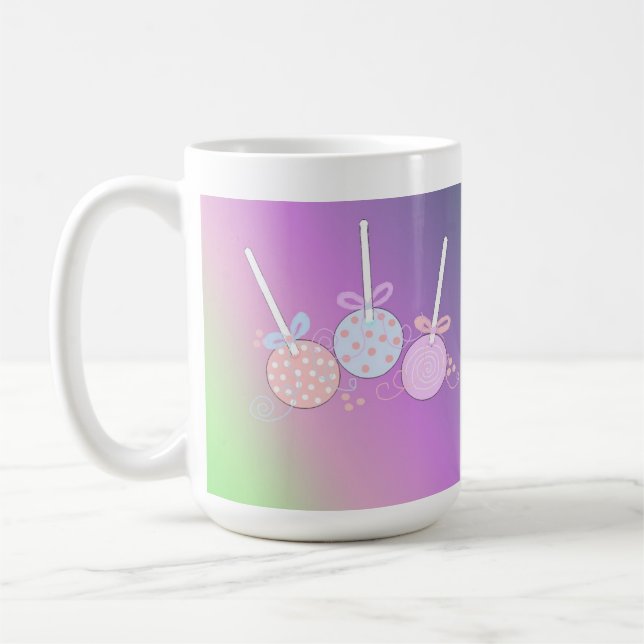 Caneca De Café Bolas de Bolo Pastel (Esquerda)