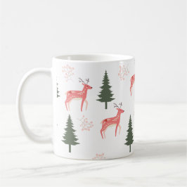 Caneca De Café Bolas de Natal, Rosa, Café