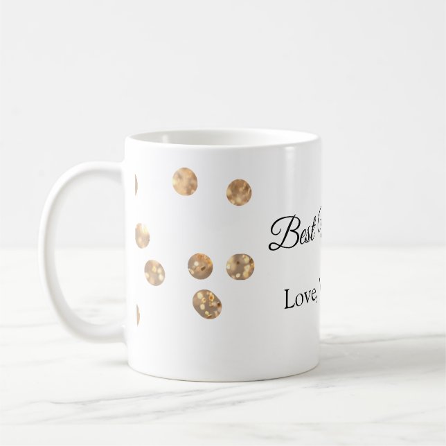 Caneca De Café Bolas de ouro brilham melhor mãe que nunca adicion (Esquerda)