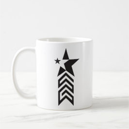 Caneca De Café Bold Black Geometric Star