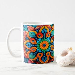 Caneca De Café Bold Ethnic Mandala