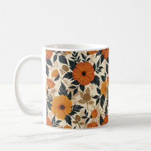 Caneca De Café Bold Floral Geometria Mug