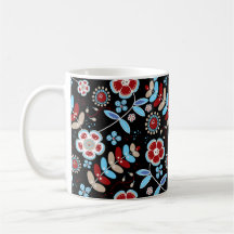 Bold Folk Floral Pattern
