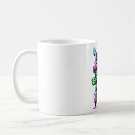 Caneca De Café Bold Funny Cote Neon Grafite
