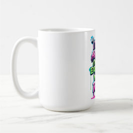Caneca De Café Bold Funny Cote Neon Grafite