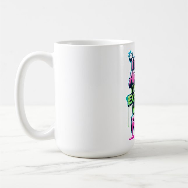 Caneca De Café Bold Funny Cote Neon Grafite (Esquerda)