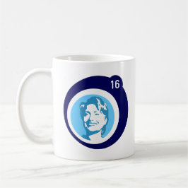 Caneca De Café bolha azul de hillary clinton