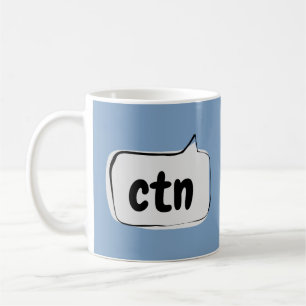 Caneca De Café Bolha de fala - Não posso falar agora