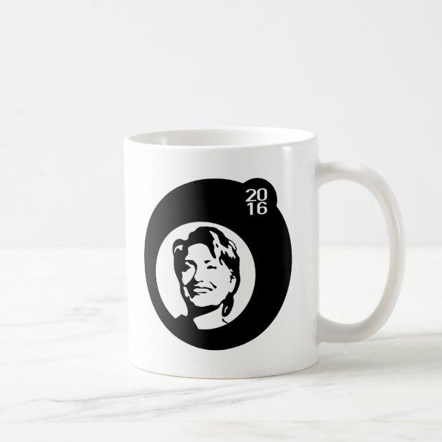 Caneca De Café bolha preta de hillary clinton (Direita)