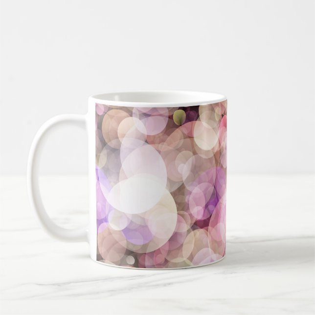 Caneca De Café Bolhas Amarelas Pálidas: Decor Elegante (Esquerda)