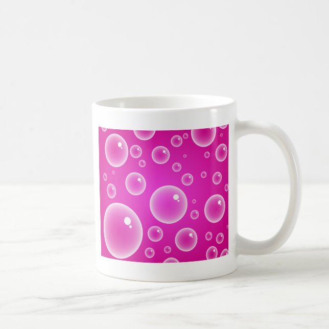 Caneca De Café Bolhas cor-de-rosa (Direita)