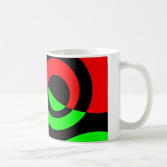 Caneca De Café Bolhas de abstrato 04 (Direita)
