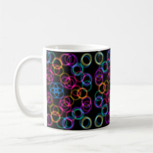 Caneca De Café Bolhas de Arco-íris