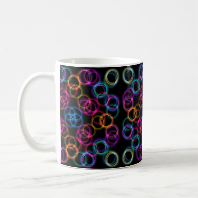 Caneca De Café Bolhas de Arco-íris (Esquerda)