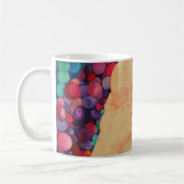 Caneca de café Bolhas estampa extra grande