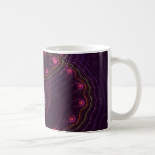 Caneca De Café Bolhas no roxo escuro