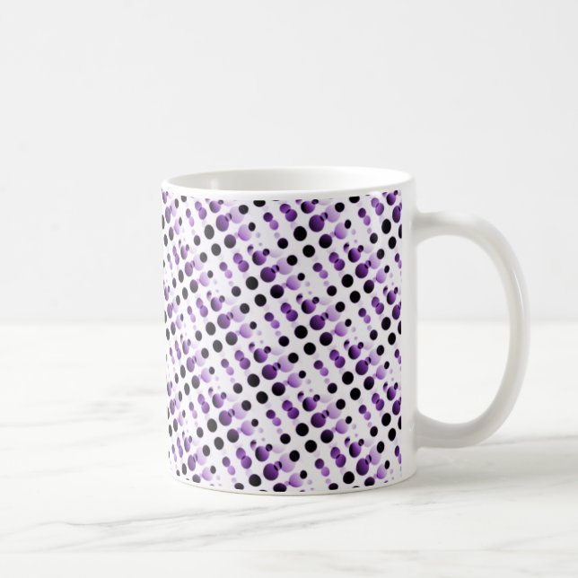 Caneca De Café Bolhas Retro Mug, Puro (Direita)