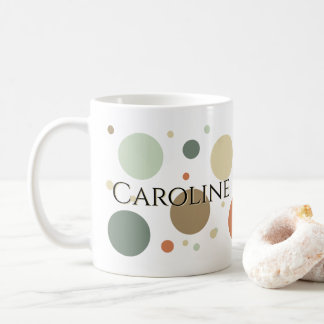 Caneca De Café Bolhas Rústicas Personalizado Adicione Seu Nome Fo