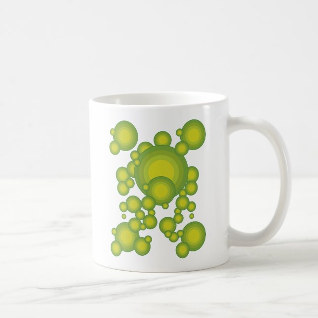 Caneca De Café bolhas verdes (Direita)