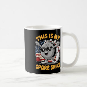 Caneca De Café Boliche Americano Bandeira Dos EUA Sungles 4 De Ju