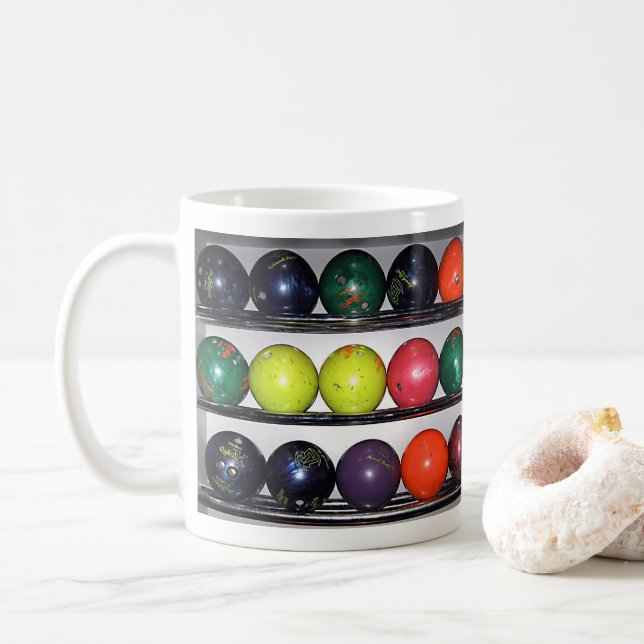 Caneca De Café Boliche Café Mug (Com Donut)