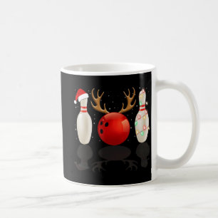 Caneca De Café Boliche de Natal Santa Hat Luzes de Natal Presente