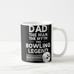 Caneca De Café Boliche Divertida Para O Pai Do Homem O Mito