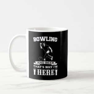 Caneca De Café Boliche Engraçada, Pai de T-Shirt, Boliche e Ser