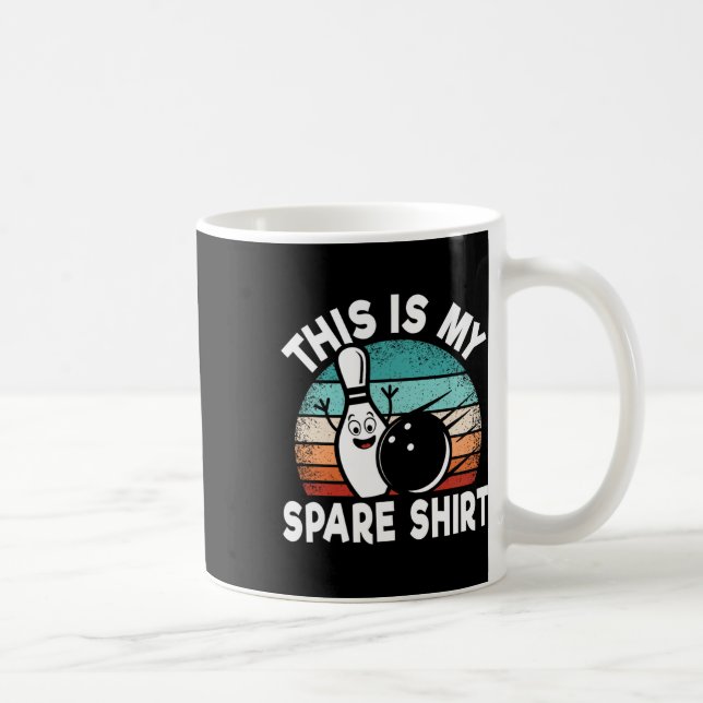 Caneca De Café Boliche Engraçada Sobre Bowler Esta É Minha Sobres (Direita)