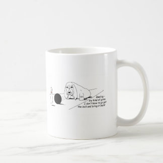 Caneca De Café Boliche Engraçado Cachorro