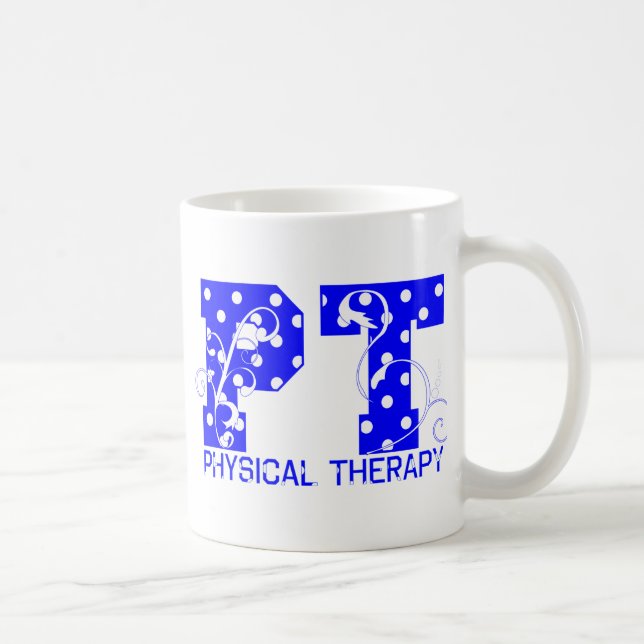 Caneca De Café bolinhas brancas azul (Direita)
