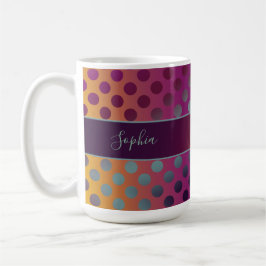 Caneca De Café Bolinhas de Fruta de Paixão de Ombre Personalizada