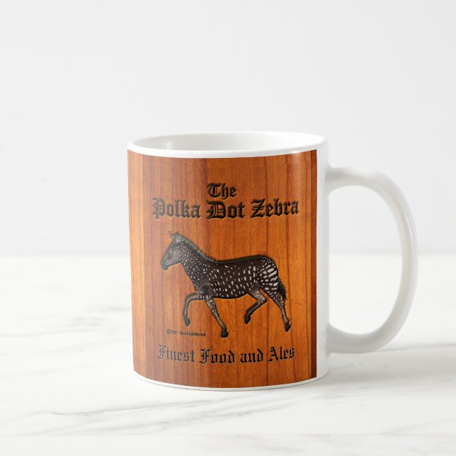 Caneca De Café Bolinhas esculpida Zebra - Pub (Direita)