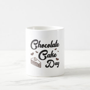 Caneca De Café Bolinho de Chocolate Doce Presente no Deserto de A