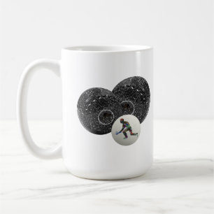 Caneca De Café Bolinhos Brancos E Pretos Espetados,